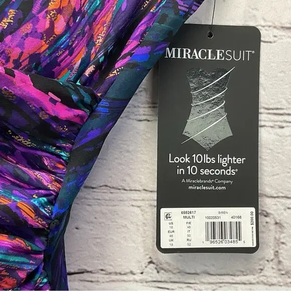 MiracleSuit One Piece Swimsuit Womens Size 16 Mood Ring Siren Flattering Fit NWT - Picture 3 of 14